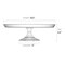 Clear Small Round Plastic Cake Stands - 10.5&#x22; (12 Cake Stands)